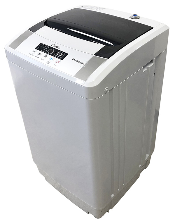 Panda PAN6360W Compact Portable Washing Machine, 12lbs Capacity, 8 Wash Programs, 1.54 Cu.Ft Top Load Cloth Washer, Gray
